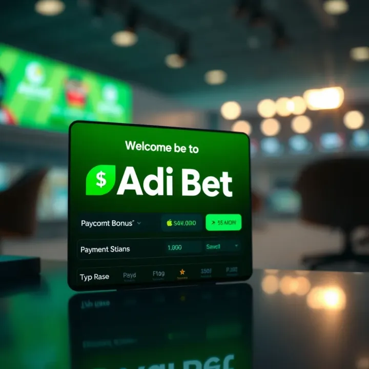 Welcome Bonus and Payment Methods on AdiBet Display of AdiBet welcome bonus notification and payment options with Nigerian Naira symbol