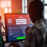 User filling out registration form on Adibet platform