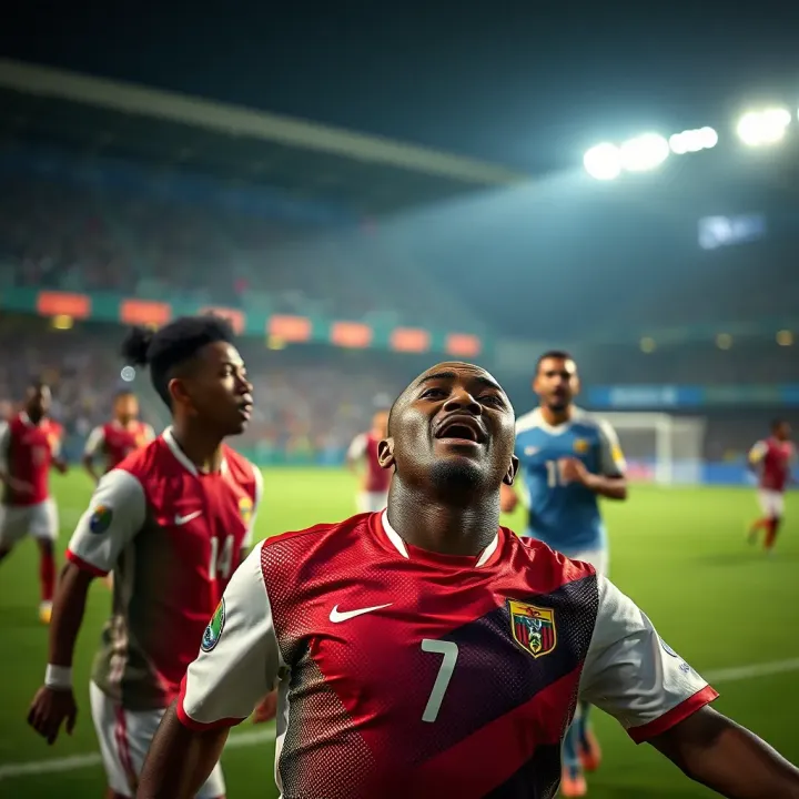 African national football teams competing passionately on the field during a continental tournament
