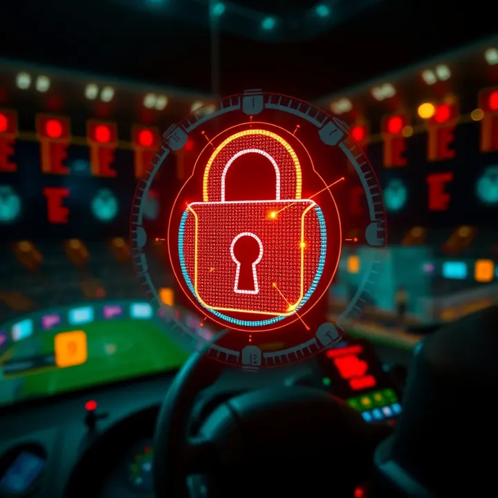 Illustration of secure digital lock symbolizing app security and user protection