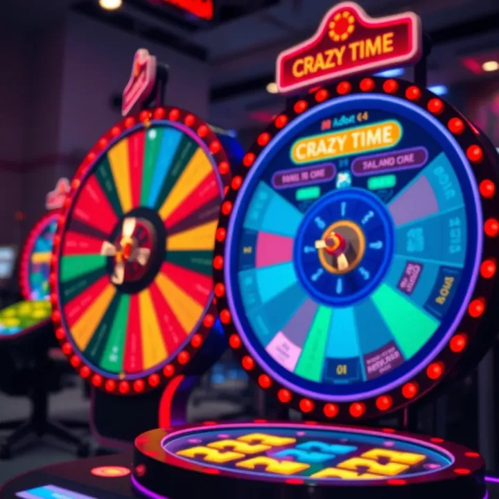 Colorful spinning wheel and betting options for an exciting online game