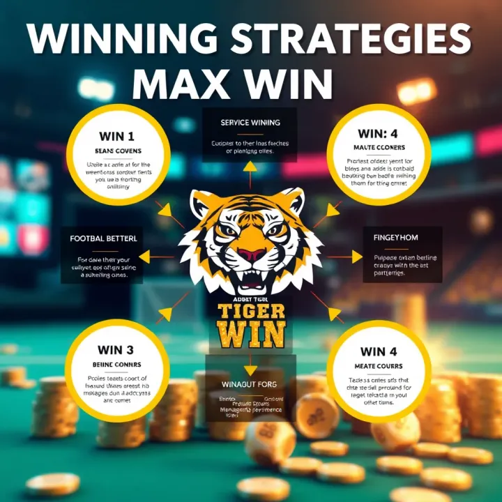 Diagram illustrating key strategies to boost winning chances in Adibet Fortune Tiger Max Win on betting platforms