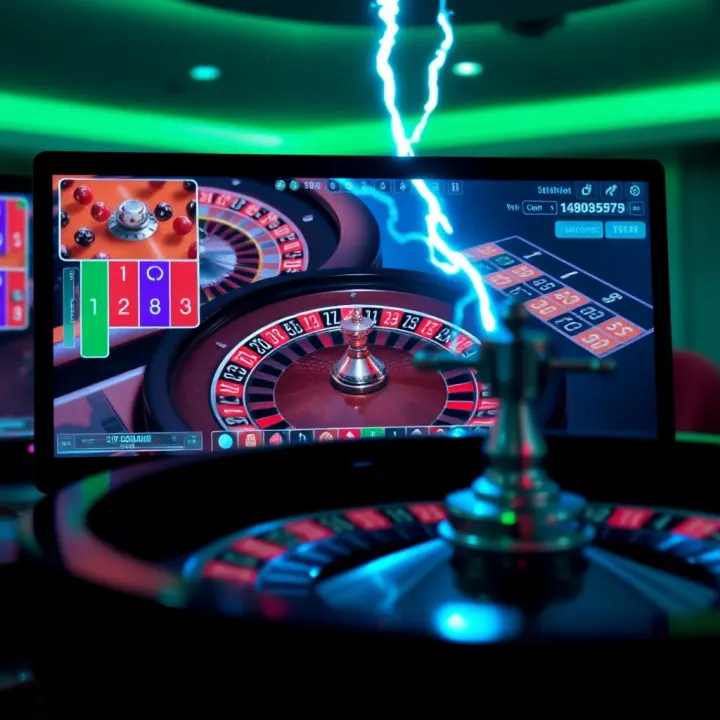 Online casino interface showing Adibet Lightning Roulette gameplay on a Nigerian betting platform