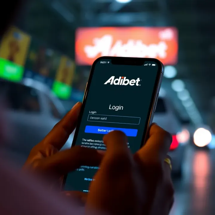 User entering login details on a mobile device for a betting platform