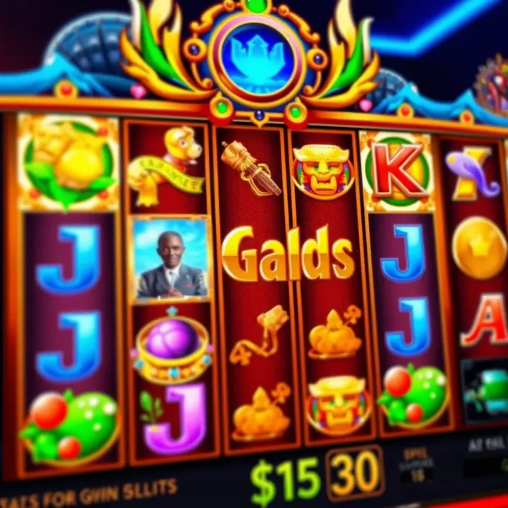Colorful symbols and reels on Adibet online slot game screen