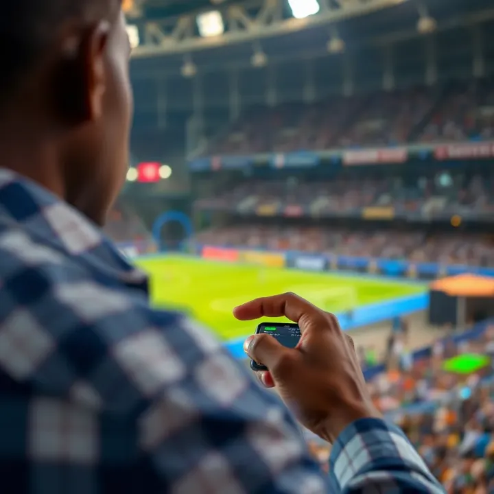 User navigating Adibet platform on a mobile device with secure betting features visible