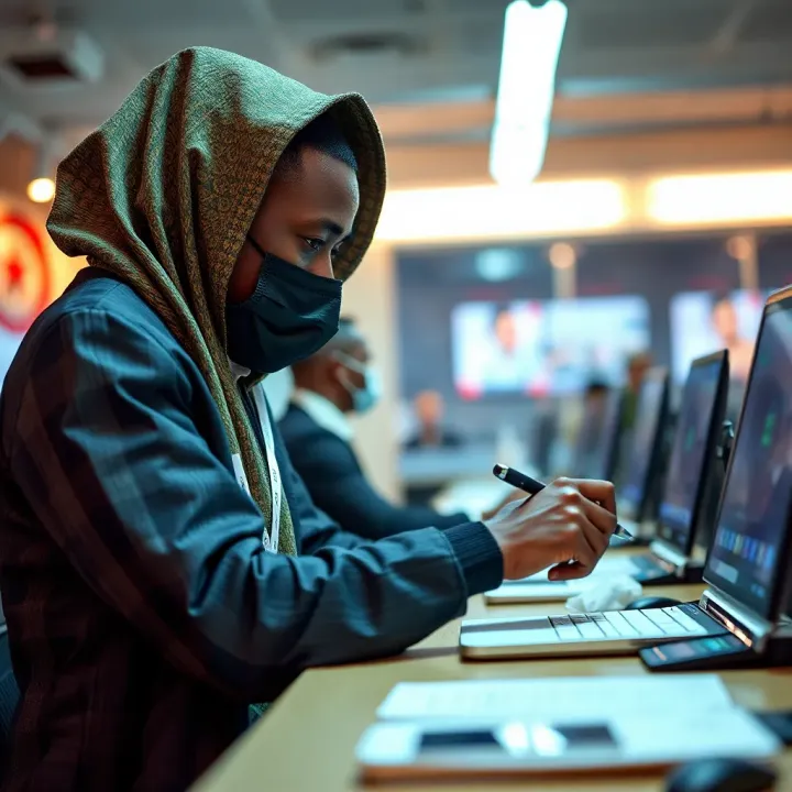Nigerian bettor verifying identity and funding account on Adibet platform