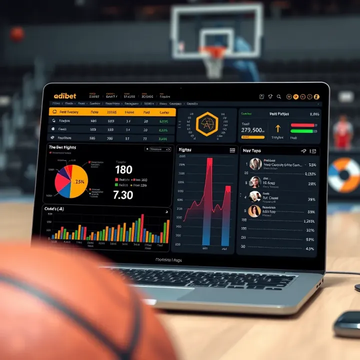 Using Statistical Tools for Accurate Basketball Score Predictions Graphic showing data charts and statistics related to basketball score predictions for Nigerian fans
