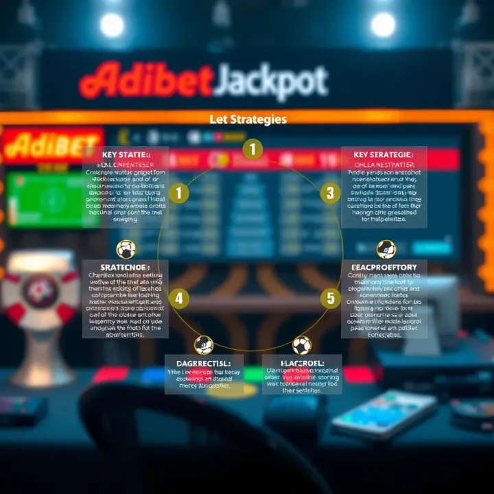 Diagram illustrating key strategies for successful jackpot predictions on a betting platform