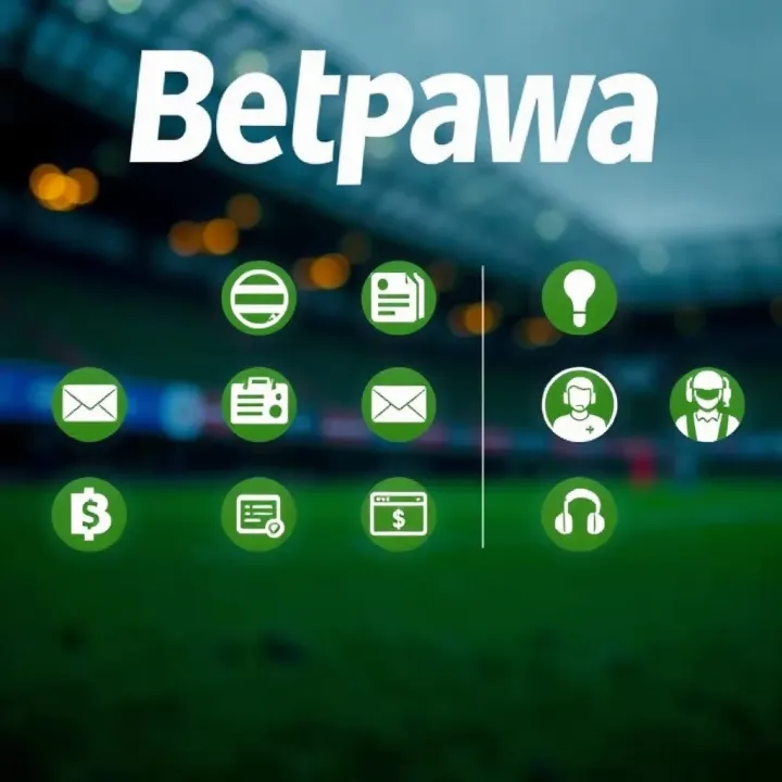 Payment methods and customer support icons representing convenience on Betpawa platform