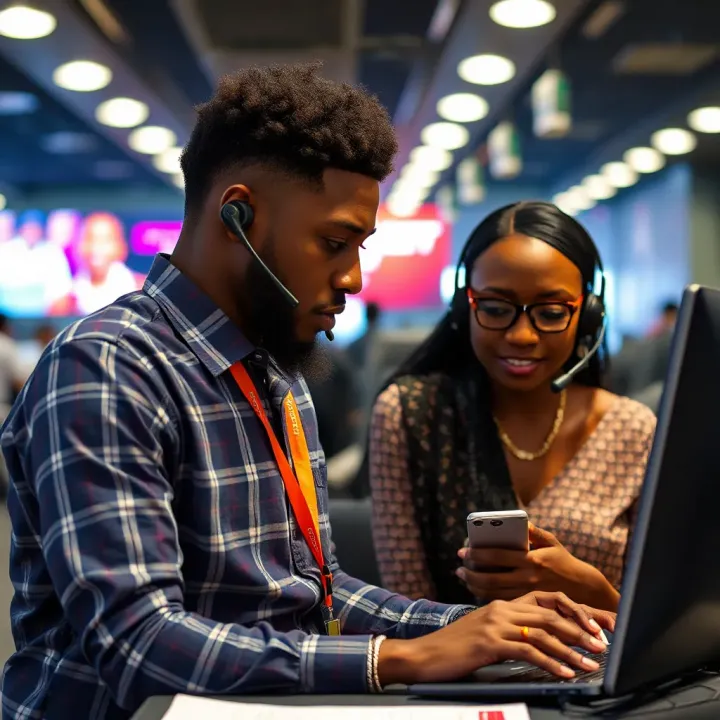 Customer support representative assisting a bettor with AdiBet inquiries