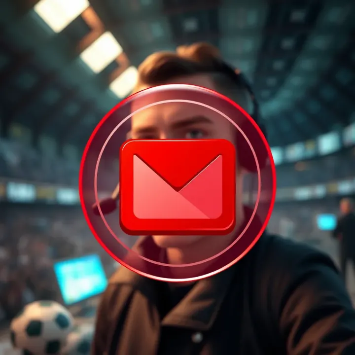 Customer support email icon with message bubble and envelope
