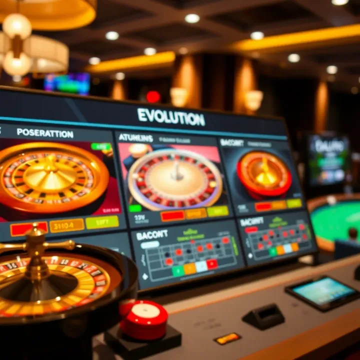 User-friendly online casino dashboard displaying various live dealer games including roulette and baccarat