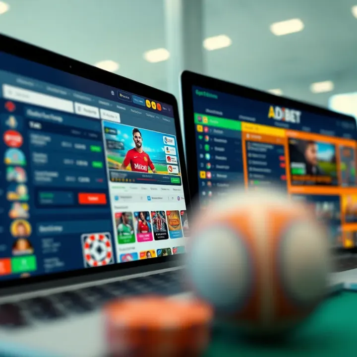 Comparison of popular Nigerian betting platforms showcasing features and user interface