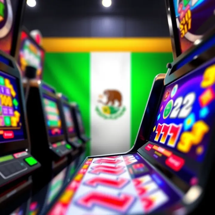 Colorful slot machine reels displaying various symbols with a Nigerian flag in the background