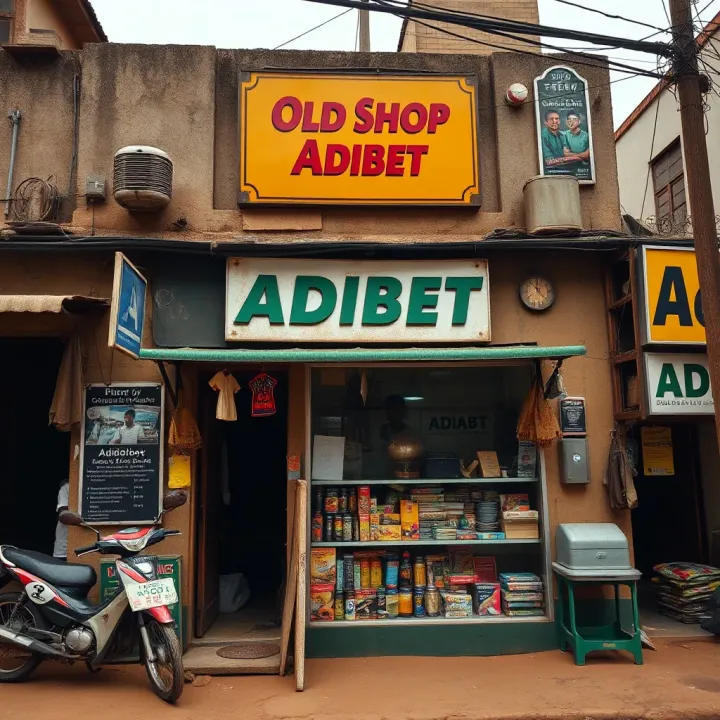 Historic storefront representing the evolution of commerce in Nigerian marketplaces