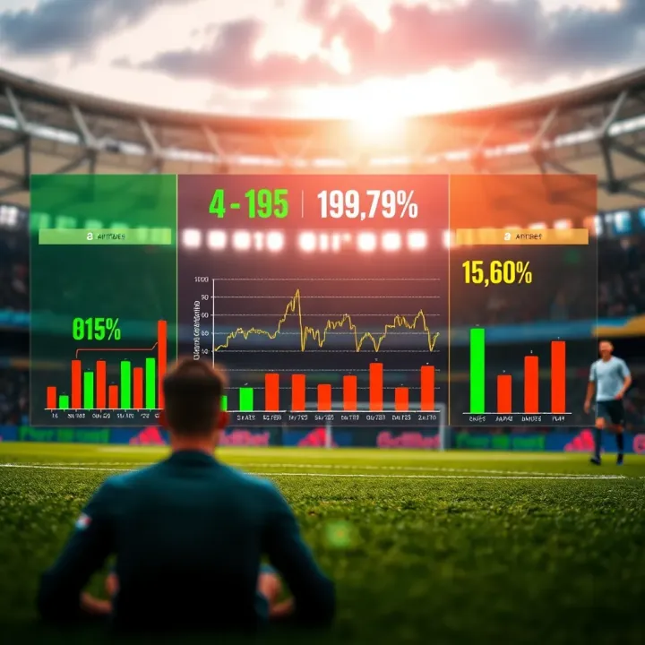 Graphical representation of football match trends and technology tools enhancing prediction accuracy