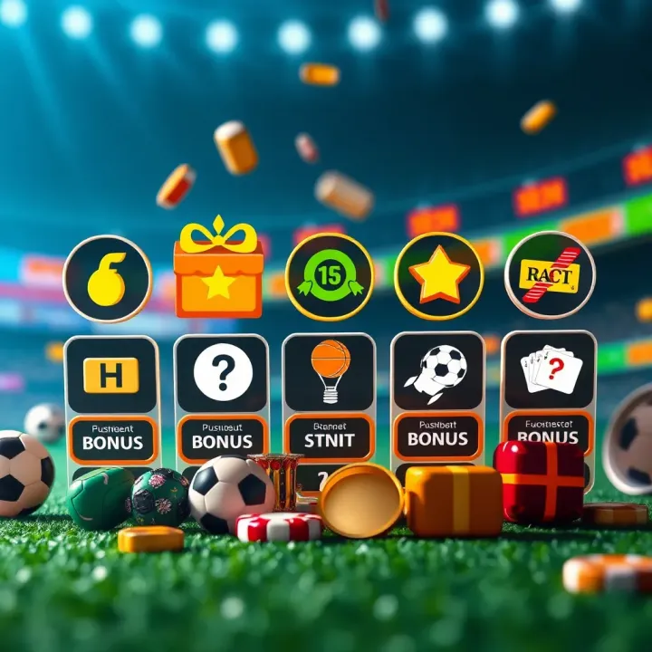 Illustration showcasing various digital bonus icons representing different types of Adibet rewards