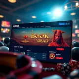 Screenshot of Adibet platform showing Book of Dead free spins offer and related bonus details