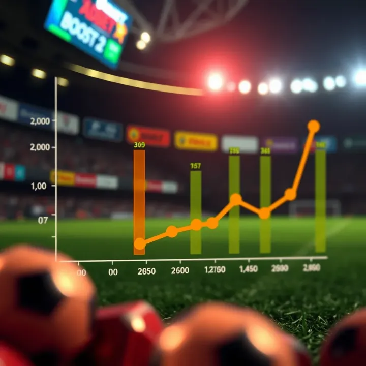 Enhanced Odds and Potential Returns with Adibet Boost Graph showing enhanced betting odds and potential returns with Adibet Boost feature