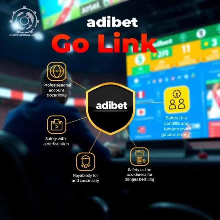 Illustration showing key benefits and safety tips for using Adibet Go Link in Nigeria's betting environment