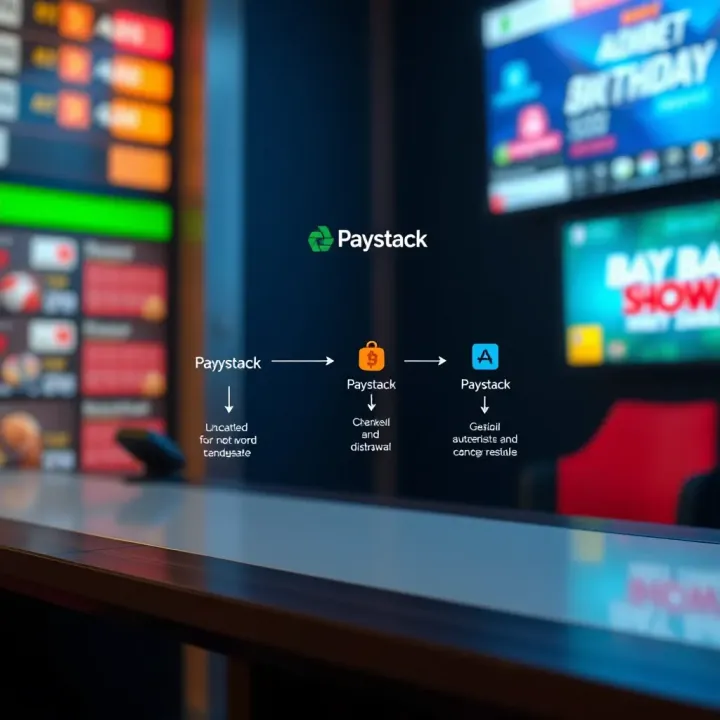 Diagram showing AdiBet withdrawal workflow integrated with Paystack payment system