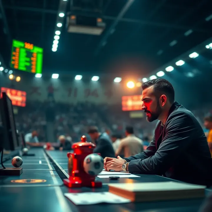 Illustration showing strategic decision-making in sports betting based on odds changes