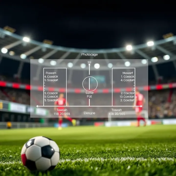 Diagram illustrating the concept of Asian handicap betting in football with team score adjustments