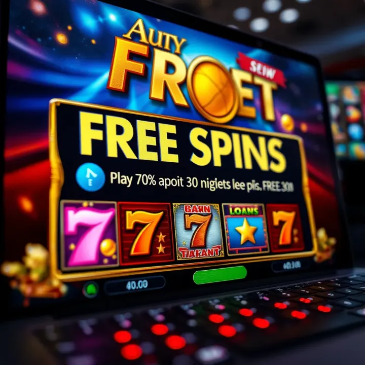 Free Spins Promotion on Nigerian Online Casino Slots Online casino interface displaying free spins offer on slot games